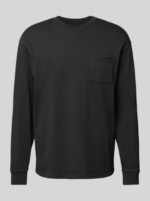 Longsleeve mit Label-Stitching Shop The Look MANNEQUINE