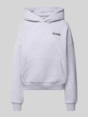 Oversized hoodie met labelprint Shop The Look MANNEQUINE