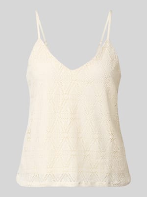 Regular Fit Top mit Spitze Modell 'MAYA' Shop The Look MANNEQUINE