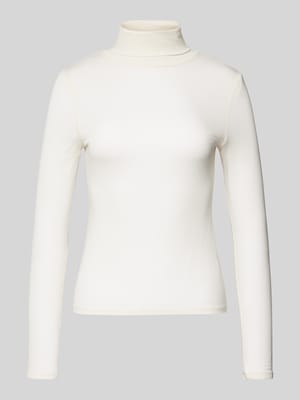 Longsleeve mit Rollkragen und Label-Stitching Shop The Look MANNEQUINE