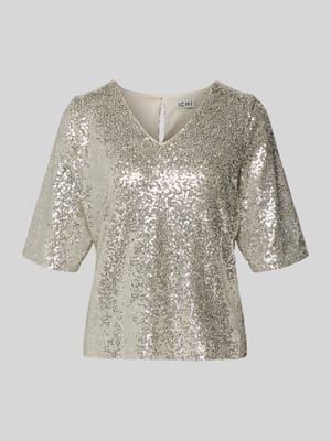 Bluzka z dekoltem w serek model ‘FAUCA’ Shop The Look MANNEQUINE