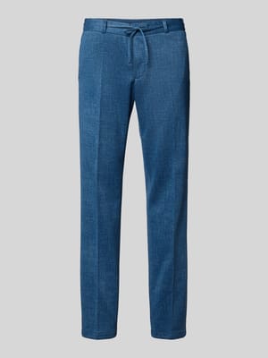 Straight Fit Stoffhose mit Bundfalten Modell 'Sparta' Shop The Look MANNEQUINE
