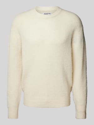 Gebreide pullover met ronde hals Shop The Look MANNEQUINE