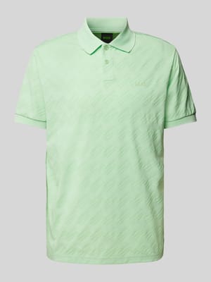 Koszulka polo o kroju regular fit ze wzorem na całej powierzchni model ‘Pirax’ Shop The Look MANNEQUINE