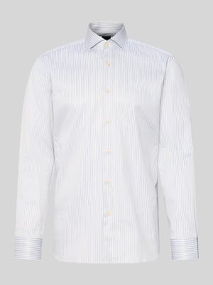 Slim Fit Businesshemd aus reiner Baumwolle Modell 'HANK' Shop The Look MANNEQUINE