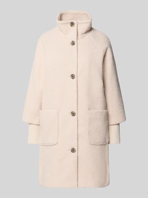 Teddymantel met hoge opstaande kraag Shop The Look MANNEQUINE