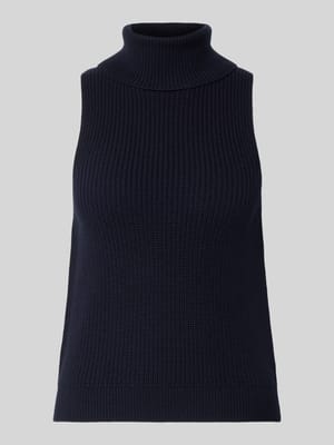 Mouwloos gebreid coltruitop - curated by Viky Rader Shop The Look MANNEQUINE