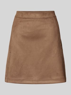 Minirok in leerlook, model 'Relvina cozy' Shop The Look MANNEQUINE