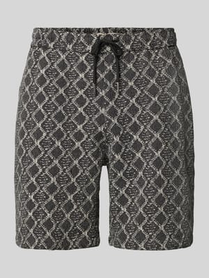 Shorts im Allover-Look mit Kordelzug Modell 'CARLOS' Shop The Look MANNEQUINE