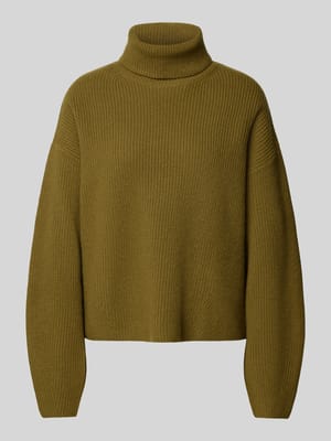 Golf z prążkowanym z prążkowanym wzorem z wełny Shop The Look MANNEQUINE