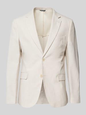 Marynarka z mieszanki lnu z kieszeniami z patką Shop The Look MANNEQUINE