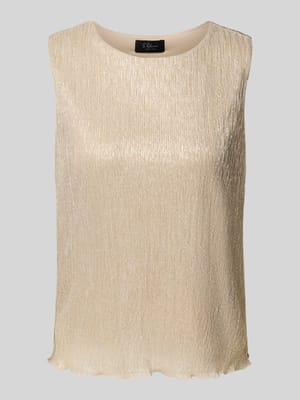 Loose fit plissétop met effectgaren Shop The Look MANNEQUINE