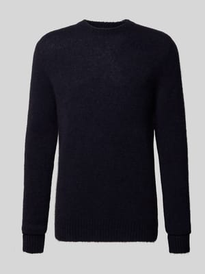 Gebreide pullover met linnen, model 'ALPINE' Shop The Look MANNEQUINE