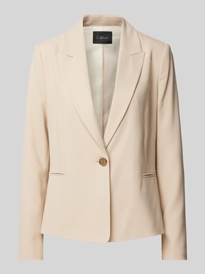 Regular fit blazer met viscose in piquékwaliteit Shop The Look MANNEQUINE