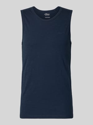 Top tank o kroju regular fit z czystej bawełny Shop The Look MANNEQUINE