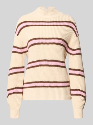 regular fit gebreide pullover van katoenmix Shop The Look MANNEQUINE