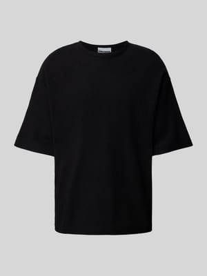 T-Shirt mit Strukturmuster Shop The Look MANNEQUINE