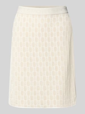 Spódnica do kolan z mieszanka wiskozy i bawełny Shop The Look MANNEQUINE
