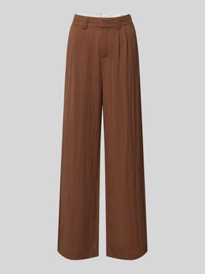 Wide leg stoffen broek van lyocellmix model 'SOFTTWILL' Shop The Look MANNEQUINE