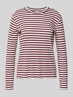 Shirt met lange mouwen en ronde hals, model 'THESSA' Shop The Look MANNEQUINE