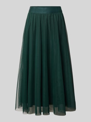 Midirock aus Mesh mit elastischem Bund Shop The Look MANNEQUINE