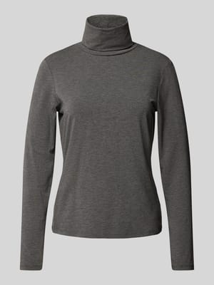 Regular Fit Rollkragen-Longsleeve aus elastischem Modal-Bio-Baumwoll-Mix Shop The Look MANNEQUINE