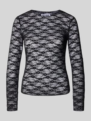 Shirt met lange mouwen van florant kant Shop The Look MANNEQUINE