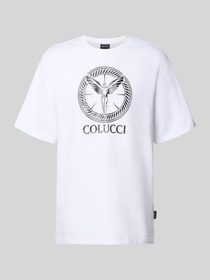 T-Shirt mit Label-Print Modell 'IKARUS' Shop The Look MANNEQUINE