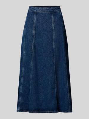 Ausgestellter Jeansrock aus Lyocell Shop The Look MANNEQUINE