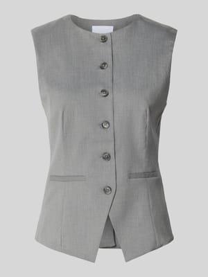 Weste mit Knopfleiste Modell 'SARUMA' Shop The Look MANNEQUINE