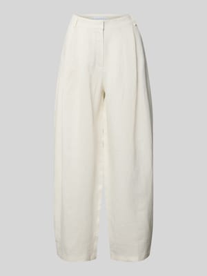 Barrel Fit Hose aus Leinen-Viskose-Mix Shop The Look MANNEQUINE