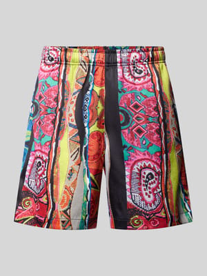Straight Fit Shorts mit elastischem Bund Modell 'Resort' Shop The Look MANNEQUINE
