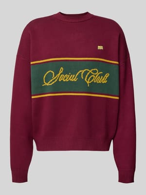 Gebreide pullover met ronde hals Shop The Look MANNEQUINE