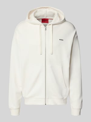 Relaxed Fit Sweatjacke aus reiner Baumwolle Modell 'DAPOZIP' Shop The Look MANNEQUINE