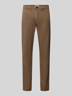 Slim Fit Chino aus Baumwoll-Mix Modell 'GABARDINE' Shop The Look MANNEQUINE