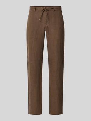 Regular Fit Leinenhose aus reinem Leinen Shop The Look MANNEQUINE