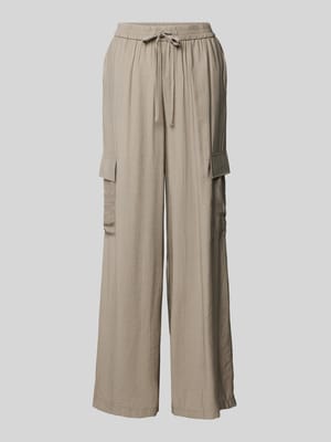 Wide Leg Cargohose mit elastischem Bund Shop The Look MANNEQUINE