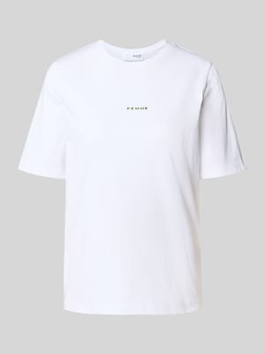 T-shirt o kroju relaxed fit z czystej bawełny model ‘SIGNE’ Shop The Look MANNEQUINE