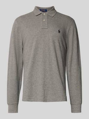 Poloshirt mit Label-Stitching Shop The Look MANNEQUINE