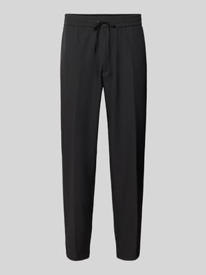 Spodnie materiałowe o kroju tapered fit z tunelem model 'T_FLEX' Shop The Look MANNEQUINE
