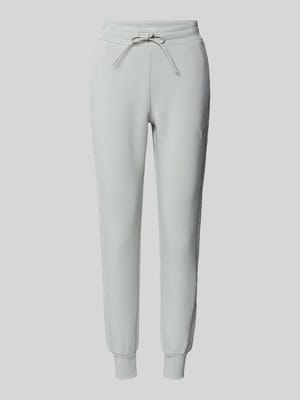 Slim fit sweatpants met labelpatch, model 'ALLIE SCUBA' Shop The Look MANNEQUINE