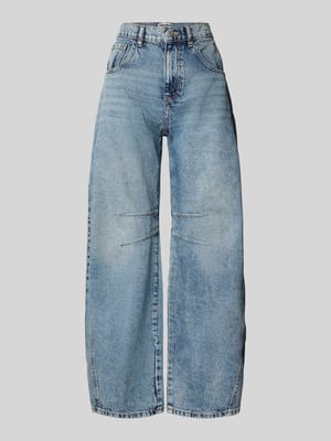 Barrel Fit Jeans mit Eingrifftaschen Shop The Look MANNEQUINE