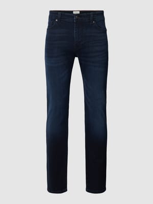 Slim Fit Jeans mit Knopf- und Reißverschluss Shop The Look MANNEQUINE