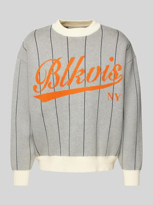 Gebreide pullover met ribboorden Shop The Look MANNEQUINE