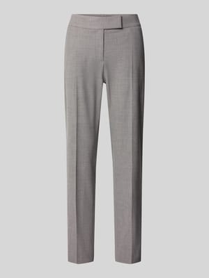 Mid Waist zakelijke broek met persplooien Shop The Look MANNEQUINE