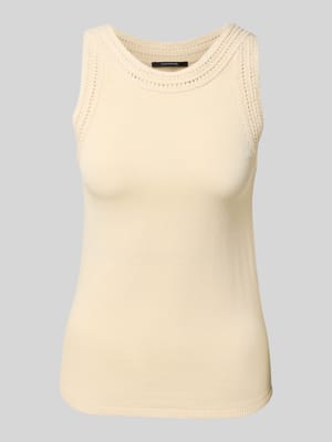 Stricktop mit Häkelspitze Shop The Look MANNEQUINE