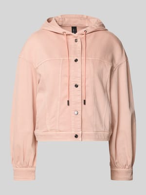 Jeansjacke mit Kapuze und Eingrifftaschen Shop The Look MANNEQUINE