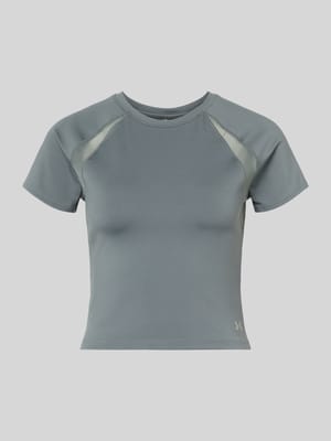 T-shirt met mesh-inzetten en logo Shop The Look MANNEQUINE