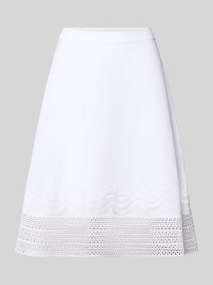 Ausgestellter Knielanger Rock aus Lyocell-Leinen-Mix Modell 'VADORA' Shop The Look MANNEQUINE