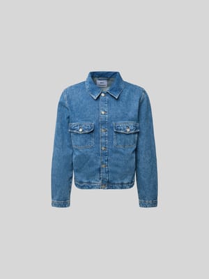 Jeansjacke mit Knopfleiste Shop The Look MANNEQUINE